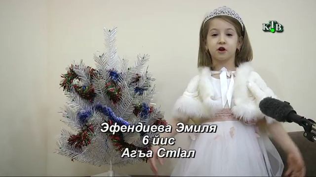 Эфендиева Эмиля, 6 лет, с. Ашагастал , поздравляет с Новым годом!