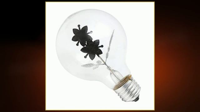 Vintage Industrial Filament Floral Iris E27 LED Night Light Bulbs Screw Cap Lamp