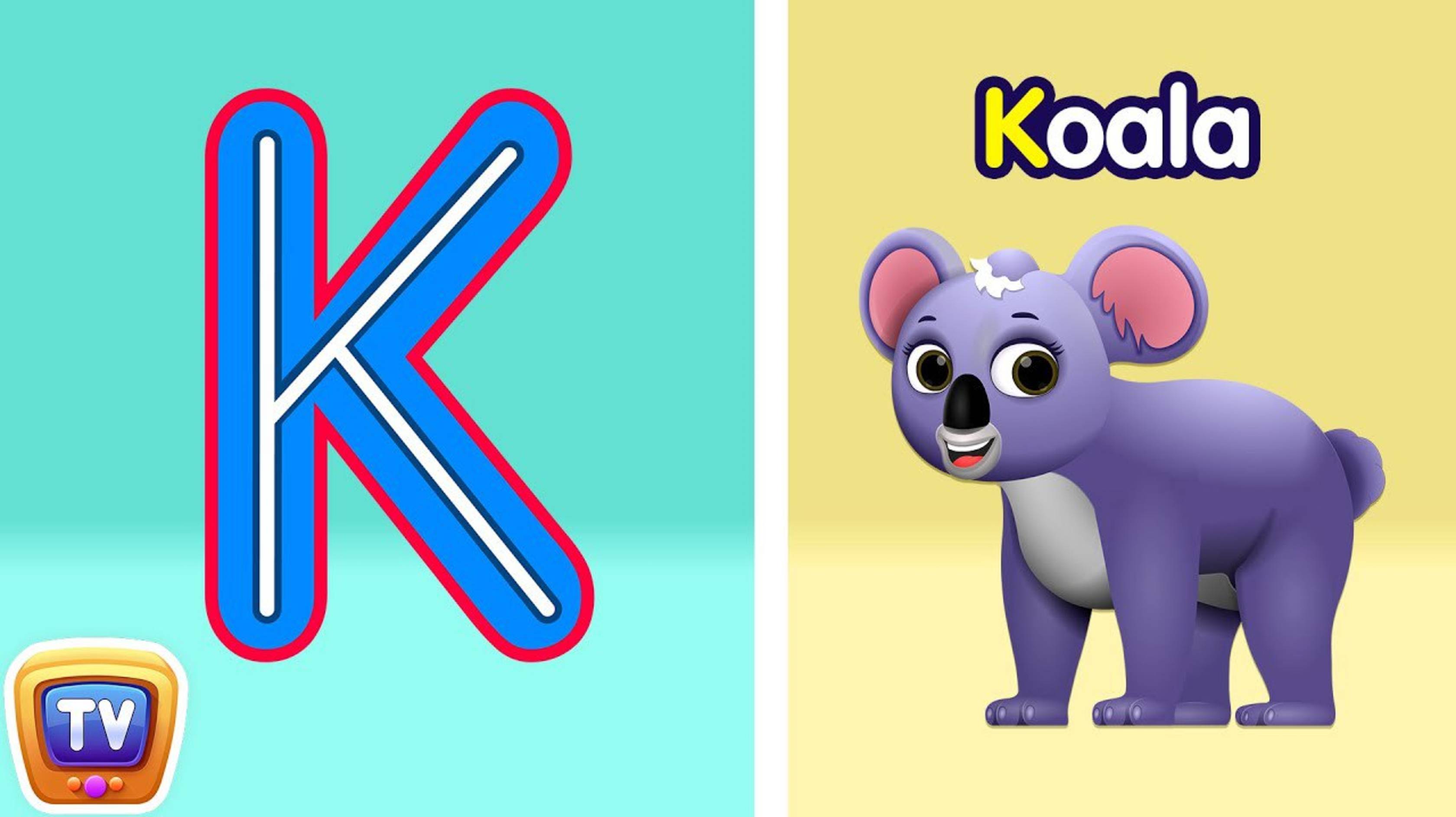 Tracing Uppercase and Lowercase Letters - Letter Kk and Letter Ll - ChuChuTV Toddler Learning Vid