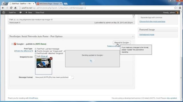 NextScripts Social Network Auto-Poster (SNAP) V3 Features: Choose Image for Autoposting