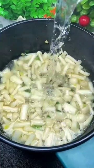菌菇豆腐汤营养优健康我家孩子喝了两碗