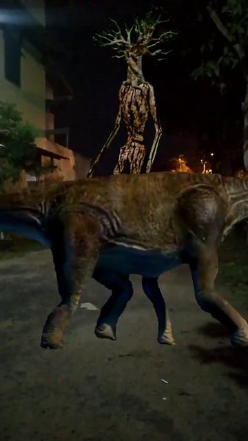 Siren Head Tree & Brachiosaurus Dinosaurs in real life, || shorts