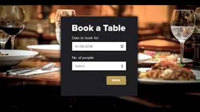 3 BOOKING A TABLE