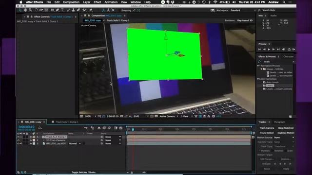 How to use Track Camera in After Effects