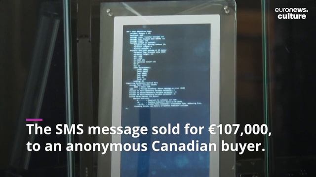 'Merry Christmas': World's first SMS sells for €107,000 at NFT auction