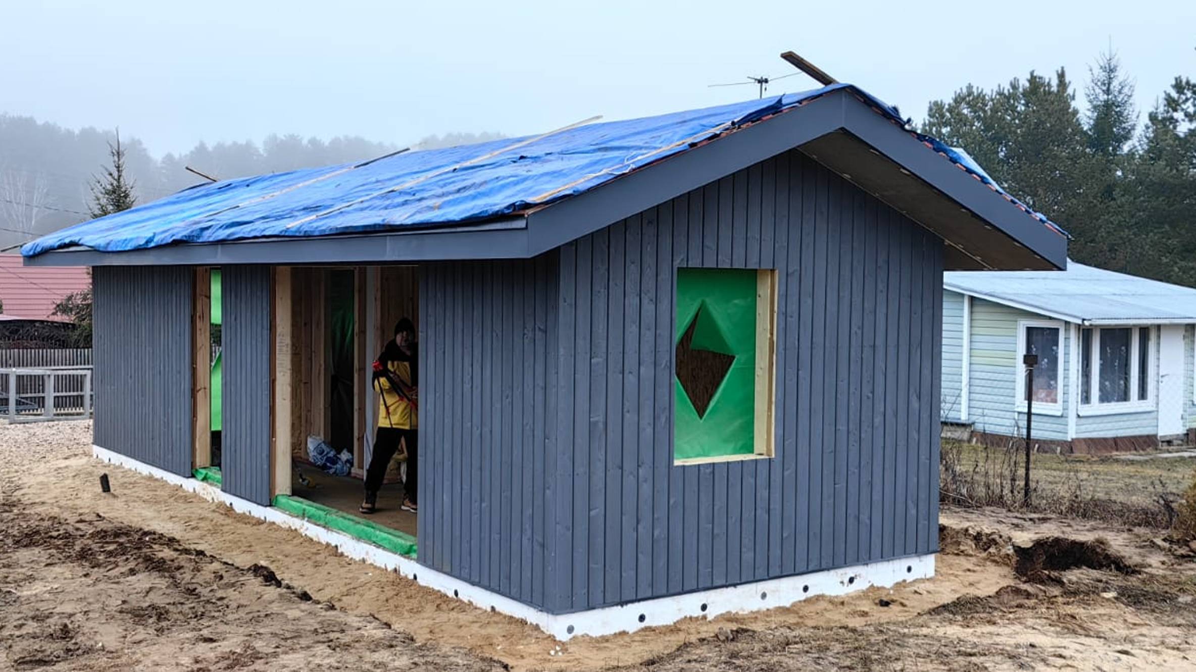 Kampadom Каркасный дом prefab а также clt домокомплекты от kampadom