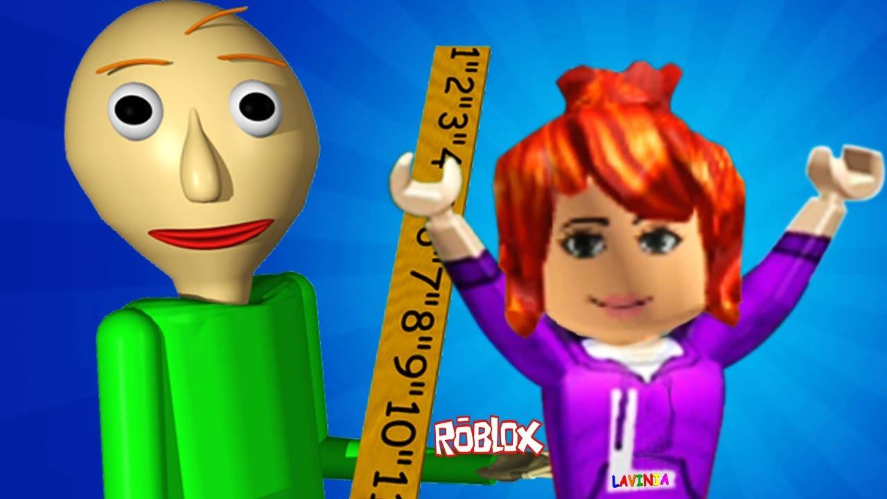 Roblox побег от учителя Baldi! Роблокс не удалось сбежать из школы Балди! #лавиния #роблокс #roblox