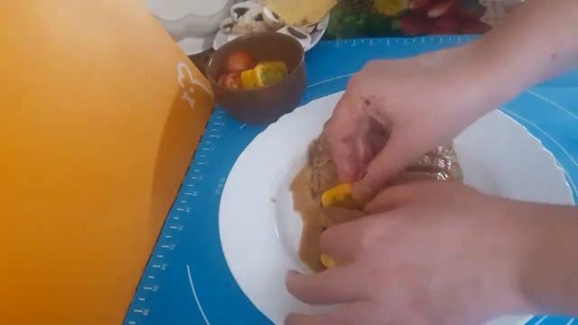 Картофель запечёный со свининой