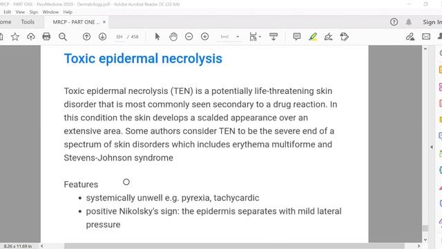 #MRCP   PART ONE#PASSMEDICINE 2020 Dermatology 21