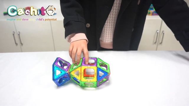 Cachito 磁力片  3D磁力玩具  磁力积木之鲤鱼（Cachito magnetic building blocks with Carp ）