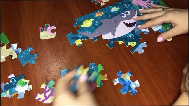 Puzzles  Акулёнок Пазл #ЭляиСафи for kids 子供のための 아이들을위한