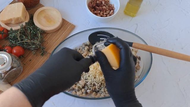 ТАРТАЛЕТКИ ФІЛО з грибами, куркою та беконом | Тарталетки с грибами и курицей