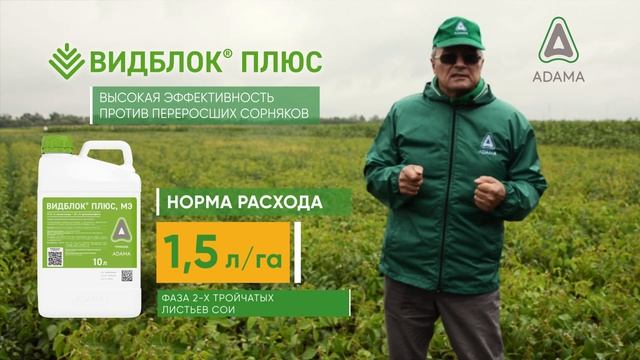 Результаты испытания гербицида ВИДБЛОК® ПЛЮС на сое в условиях Черноземья в 2019 году