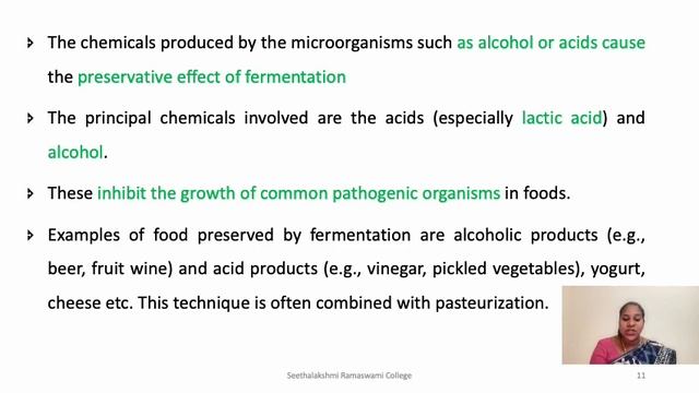 ROLE OF MICROORGANISM IN FERMENTED FOODS – Ms.S.Devisri – Dept. of Nutrition & Dietetics
