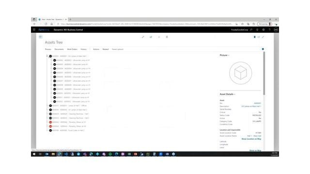 Asset Tree - EAM for Microsoft Business Central