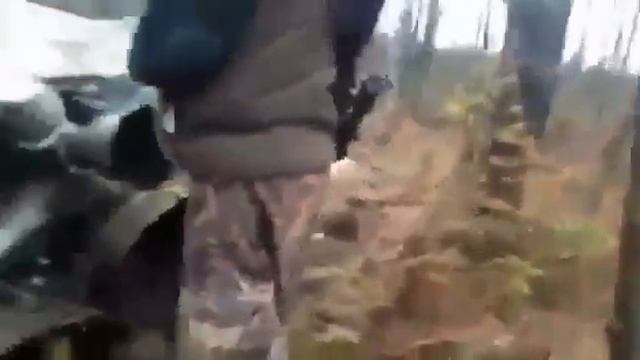 Ракетная ступень в лесу