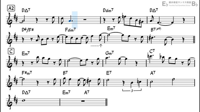 Smile Charlie Chaplin Bossa Nova Style Backing Track with Sheet Music for Alto Sax_720p