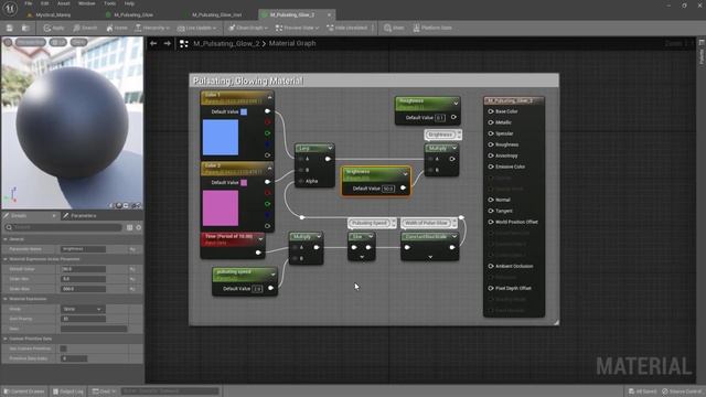 How To Create A Pulsating Glowing Material In Unreal Engine 5