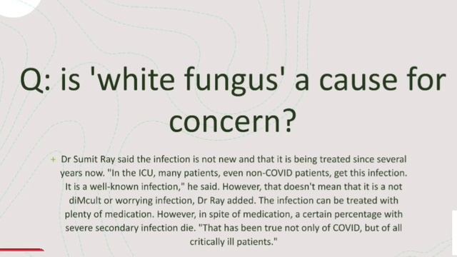 #White Fungus #India
Is White Fungus more deadlier than Black Fungus? Cases found in India