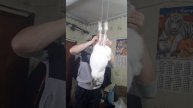 снимание шкуры с кролика