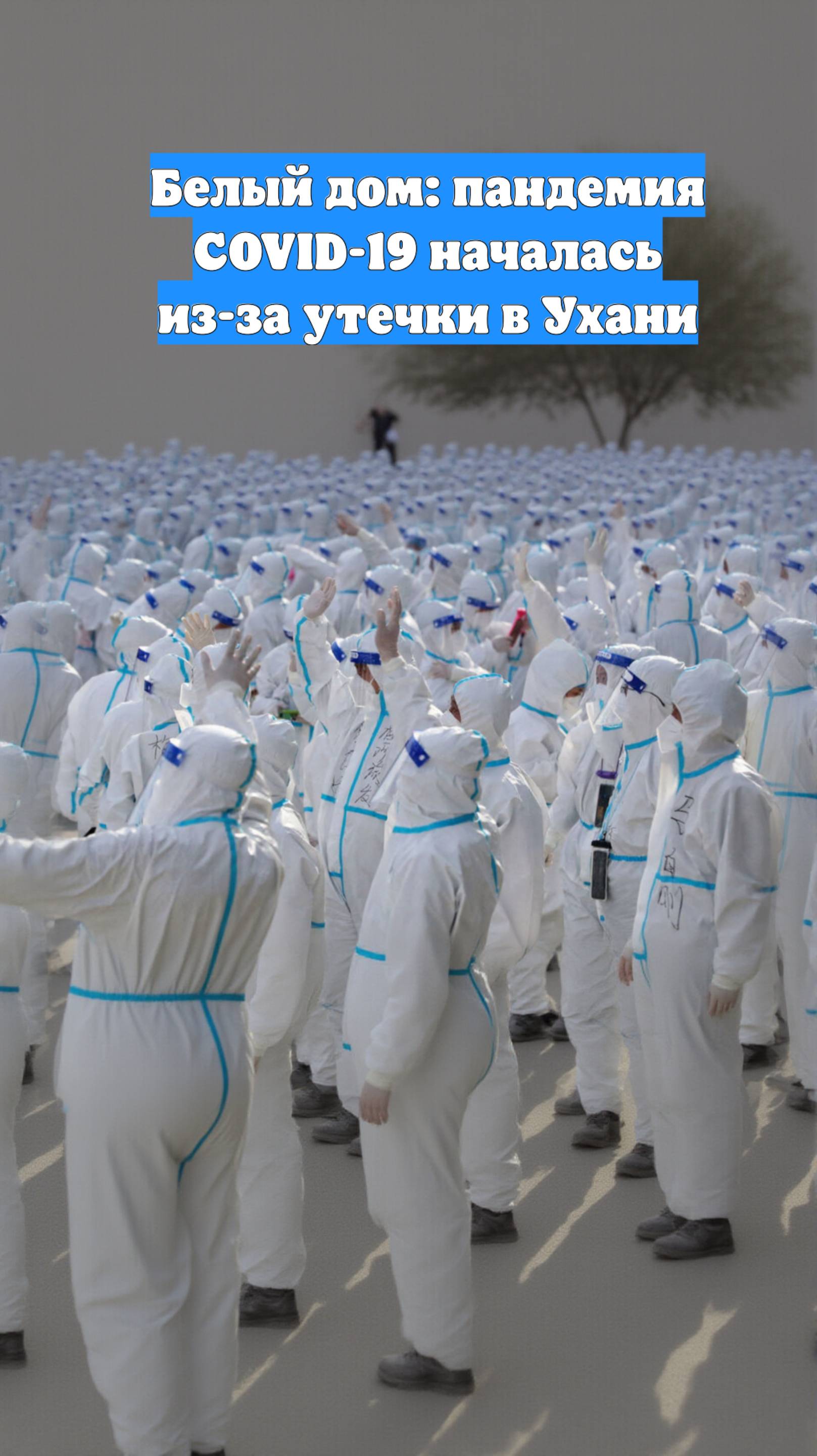Белый дом: пандемия COVID-19 началась из-за утечки в Ухани