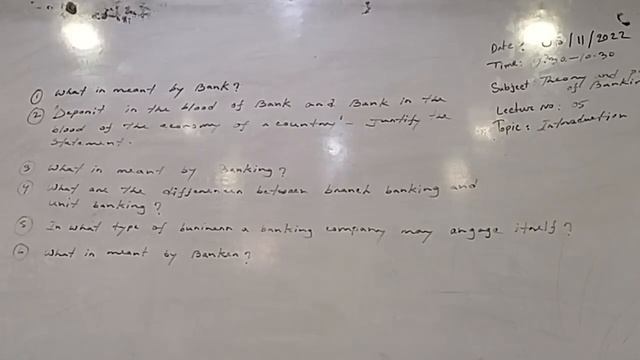 Theory and Practice of Banking