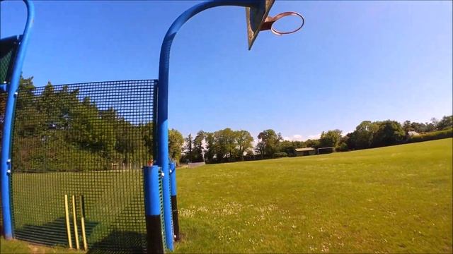 Basketball Hoop FPV Drone Slam Dunk Dive!