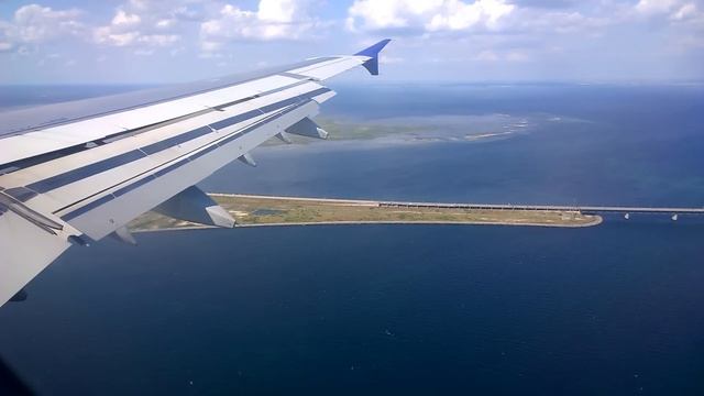 Landing in Copenhagen Airport, Øresund Bridge, SAS Airbus A321, 2015