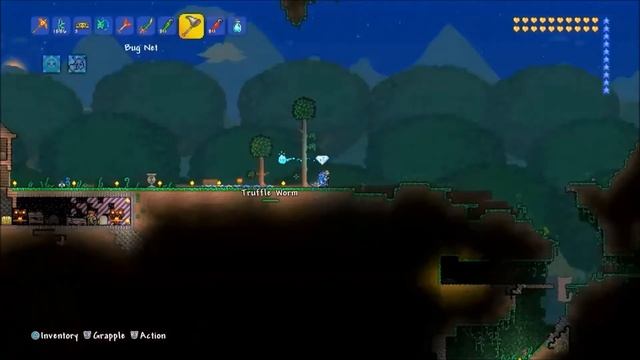 Easy 100 Truffle worms under a Minute (Glitch) | Terraria (Patched)