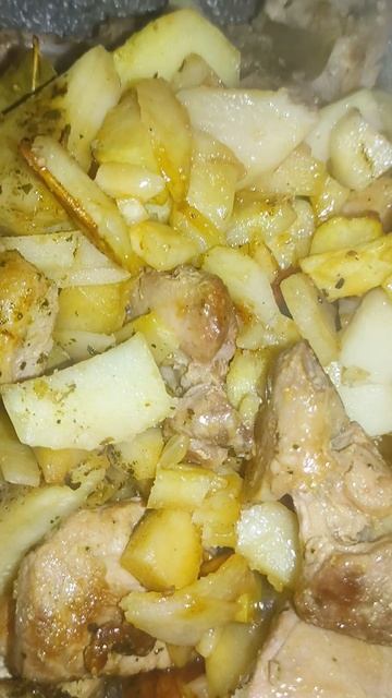 Жареное мясо 🥩с картошкой
