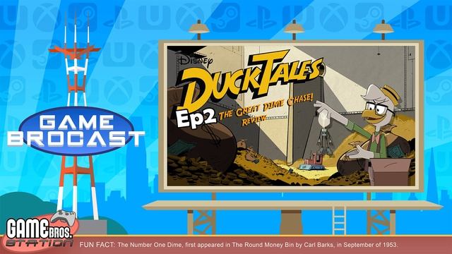 Ducktales (2017) - Episode 2 "The Great Dime Chase!" SPOILERS Review | Game BroCast Ep. 3