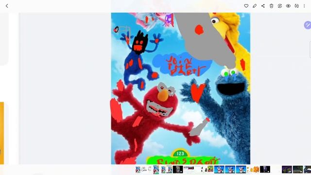 elmos party poster