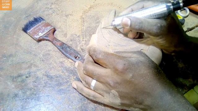 Wood carving | Carving an eagle‘s head on MDF using a dremel rotary tool