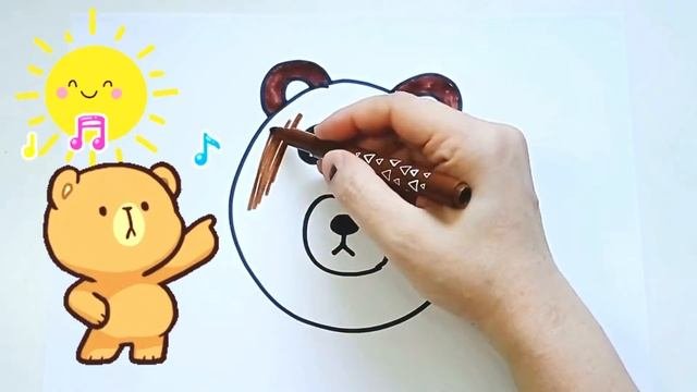How To Draw A Teddy Bear | Как нарисовать МИШКУ Супер Легко за 10 секунд | Ayiq Rasmini Chizish