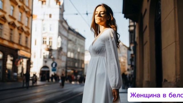 Женщина в белом (AI)