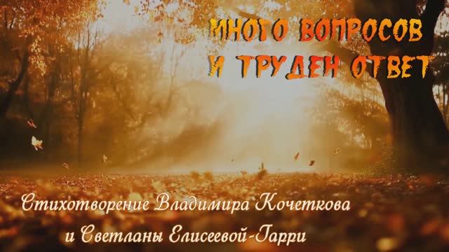 Много вопросов и труден ответ...