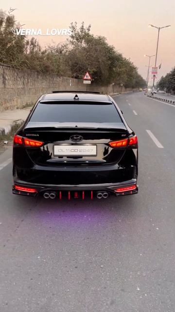 Jet black 😱 😰 colour Hyundai Varna 2023 model#carhub #carvideo#car #swift #creta #varna #cruze #tha