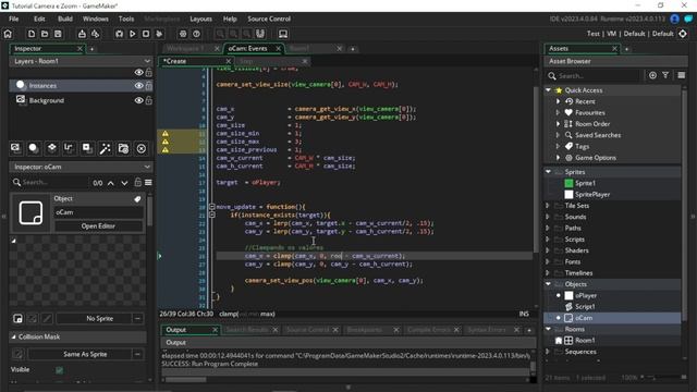 Tutorial - Como fazer uma Câmera e dar Zoom no Game Maker 2