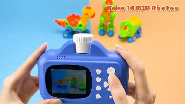 Kids Camera WiFi Instant Print Camera Thermal Printer Wireless WiFi Phone Card 32GB 1080P HD