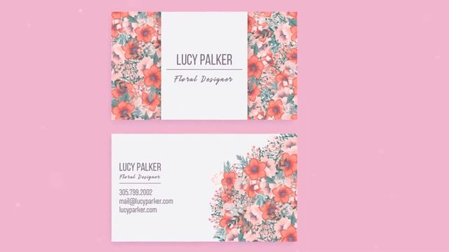 FREE DESIGN - Business Cards for Floral Designs Company