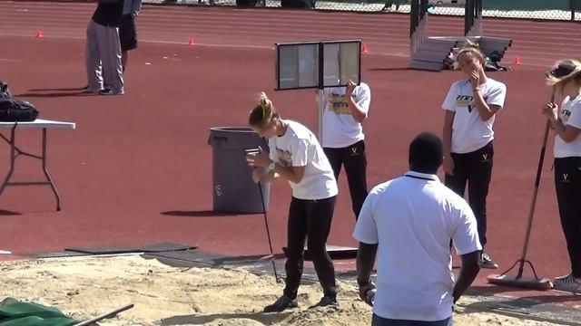 16yr old Tara Davis 20-3.75 long jump @ Ventura county Championships 2016