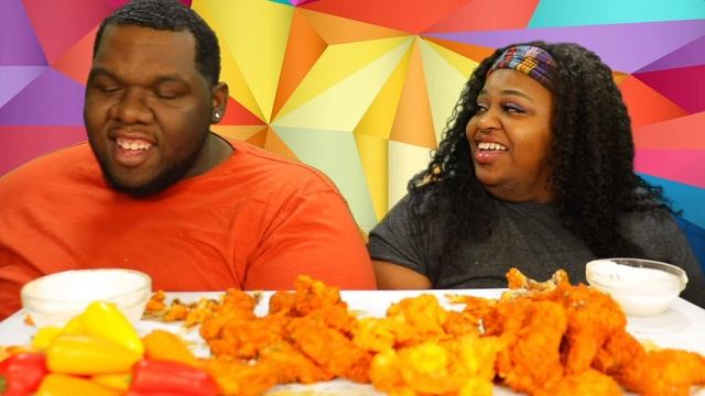 DELICIOUS BUFFALO FRIED CHICKEN WINGS AND SHRIMP + HILARIOUS WOULD YOU RATHER!!! | 먹방 MUKBANG
