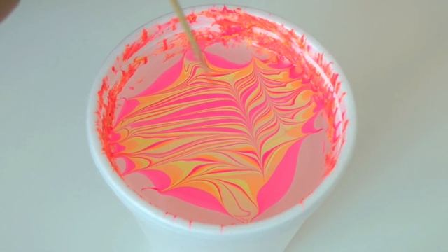 Neon Water Marble Nail Art Tutorial