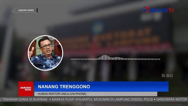 Rektor Universitas Lampung Kena OTT KPK - SaburaiNEWS