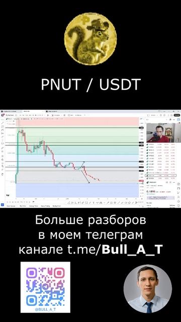 Куда пойдет PNUT 2025 - аналитика, теханализ #shorts #криптовалюта #pnutcoin #инвестиции #pnut