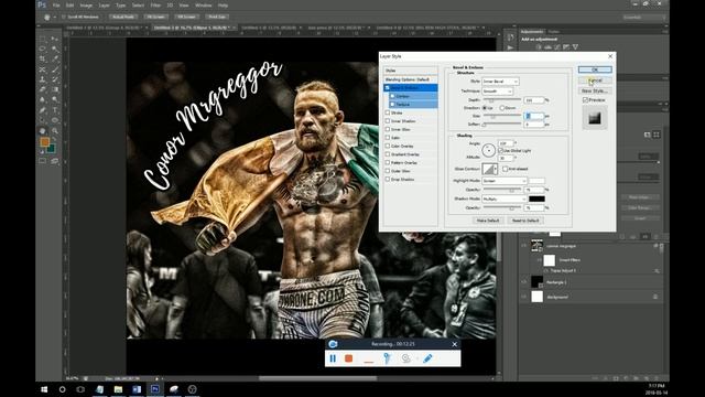 Conor Mcgreggor Sports Edit Tutorial Photoshop Design