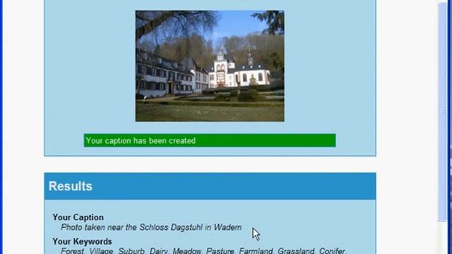 Automatic GPS Camera captioning - Schloss