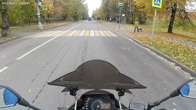 Benelli600 Съездил за грибами чуть под камеру