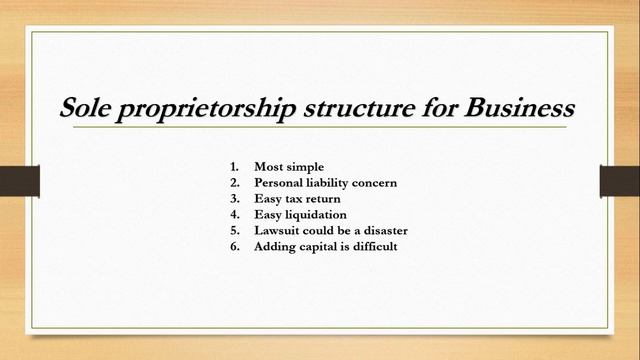 Different aspects to choose suitable business structure | all about sole proprietorship| pros n con
