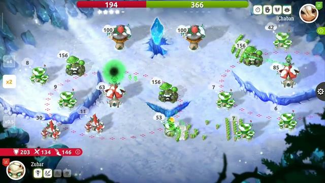 Играю в mushroom wars 2. Анкх против Стеллы. Я играю под ником Zubar